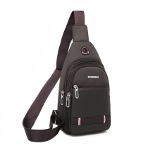 Chest Bag Male Tide Single Shoulder Bag Casual Sports Mens Bag Diagonal Satchel Waterproof Oxford Cloth Small Backpack Student Korean Version