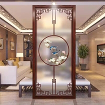 Modern light luxury art glass screen living room partition frosted tempered living room aisle entrance small apartment