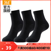 361 sports socks mens socks 2022 summer new socks mens flat socks in the tube socks cotton socks three pairs