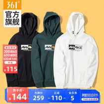 361 sports sweater mens 2021 autumn new mens hooded pullover sweater printed running trend top