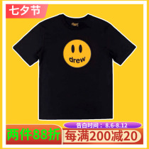 DREW smiley house Justin Bieber with the same polka dot cartoon loose high street mens and womens short-sleeved T-shirt tide brand