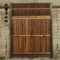 Bamboo fence Fence fence Outdoor Japanese garden hidden partition Garden landscape Bamboo pole piece fence anti-corrosion mildew