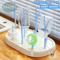  Baby bottle drying rack Dust-proof drain rack Drying storage bracket Baby water cup drying rack Cup holder tray