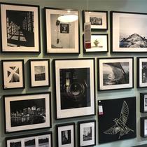 Childrens art wall picture frame 8K4 open a34 certificate framed square table puzzle frame solid wood photo frame