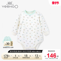 Yingzi baby clothes conjoined clothes men and women baby printed long sleeve gear Harsuit to climb to spring and summer new