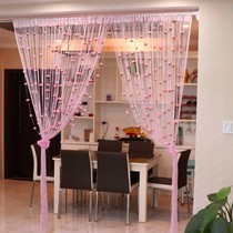 Rose finished jewelry store decoration Korean curtain fashion living room porch background bedroom kitchen window tassel
