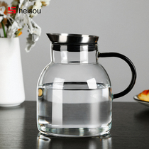 Cold Kettle Home Creative Cool White Open Kettle Large Capacity Nordic Wind Cool Kettle High Temperature Resistant Glass Water Glass Suit