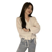 Pregnant womens coat spring and autumn models 2021 new autumn long sleeve chiffon shirt early autumn fashion loose belly