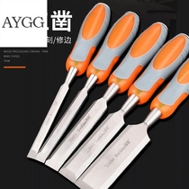 Chrome vanadium steel Special steel heart-piercing handle Woodworking chisel Wood chisel Flat chisel flat chisel flat shovel Chisel Woodworking tool wood chisel set