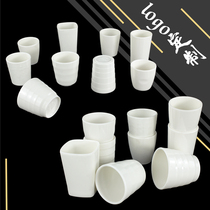 Melamine white cup Restaurant hotel hot pot shop special jade porcelain small teacup Water cup Commercial fall-proof imitation porcelain cup