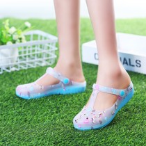 New summer printed hole shoes womens sandals womens jelly shoes sandals