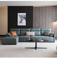 Cloth sofa technology Light luxury Modern simple small apartment Nordic Italian leave-in minimalist living room Villa area sofa