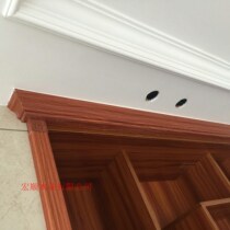 Ecological board with color matching solid wood line Malacca ecological board supporting line wardrobe cabinet combination top line