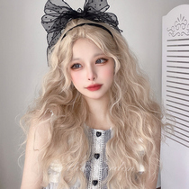 Wig womens net red day jk wool roll Japanese Lolita long curly hair Harajuku natural roll bangs blonde wig