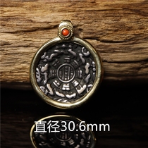 New special Tibetan handmade bag lace copper small nine palaces gossip card carry-on body protection against evil spirits and safety hanging decoration