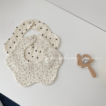 South Korea ins Wind petals 360 degree bib newborn baby saliva towel baby bib cotton gauze bib casual