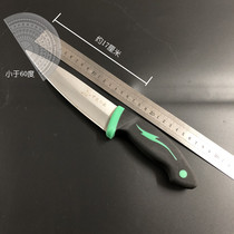 Middle Lan Cutter Butcher Knife Butcher Knife Slaughter pig knife Bone Knife Cut knife Rubber shank stainless steel 502#尖刀