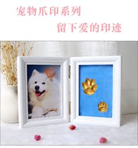 Pet Anle died photo frame Photo Souvenir Cemetery tomb casket cat dog hand foot claw mark mark mark