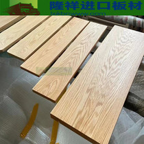 American red oak solid wood board countertop table log furniture custom DIY Wood Wood side stair step Board