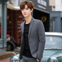 Spring and autumn mens casual suit Korean version of the trend Ruffian handsome small suit suit suit suit high business slim jacket
