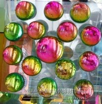 KTV bar background wall decoration round crystal patch K9 crystal hemispherical light ball transparent color magic color