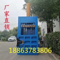 Vertical automatic hydraulic baler waste carton flattening machine 40 tons 60 tons hot sale double cylinder with push back bag