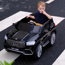 Childrens electric car four-wheel remote control charging mens and womens toys can sit double Mercedes-Benz off-road baby stroller
