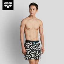 Arena Arina beach pants mens five-point knee-high printing water quick-drying leisure mens swimming trunks can be in the water