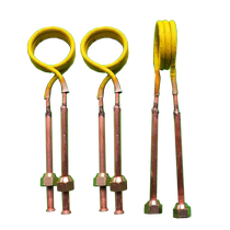 Customized high frequency heating machine coil welding copper tube high frequency heating ring nut handheld soft connection water Cable accessories