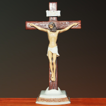Retro ceramic big cross bitter like desktop decoration wedding gift wall hanging wall hanging exquisite Christmas crafts