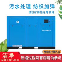 Oil-free screw blower sewage treatment textile and ammunition deacidification and denitrification powder conveying biological fermentation
