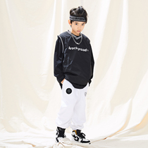 2021 autumn new childrens performance clothing vest street dance set Boys hip hop children hip hop tide suit