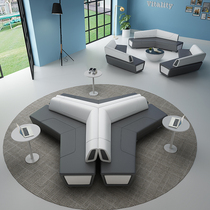 Modern Office Sofa Tea Table Composition Minimalist Personality Creativity Hall Guest Lounge Casual Reception Room Suit