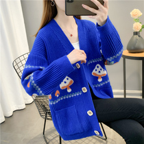 Pregnant woman Spring dress jacket Spring and autumn outside wearing fashion style 2022 new first spring sweater cardiovert cardiovert blouse with long sleeve blouse