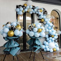 Opening of the balloon flower basket shop the atmosphere of the shopping mall the anniversary of the event the scene layout of the creative
