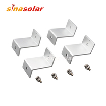 Small Z-shaped aluminum bracket Solar panel mounting bracket 4-piece set