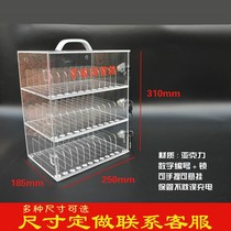 Mobile phone storage box safe deposit box acrylic hand cabinet with lock locker storage box suitcase display cabinet