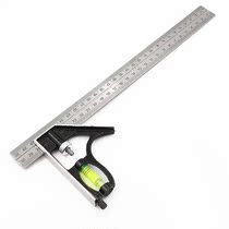 300mm stainless steel multifunctional combination angle ruler horizontal movable angle ruler 45 degree right angle ruler woodworking angle ruler