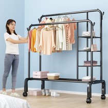 Simple wardrobe Bedroom space-saving dormitory folding clothes storage rack Rental room assembly hanging wardrobe cabinet