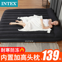 intex Inflatable mattress household double air bed outdoor single air bed portable simple folding inflatable bed