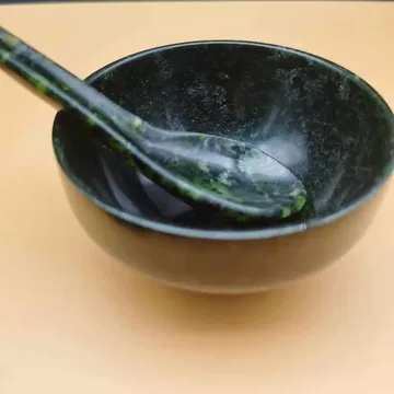 中国古美術・旧蔵御蔵・高冰白玉ブレスレット・天然石・古い刺繍