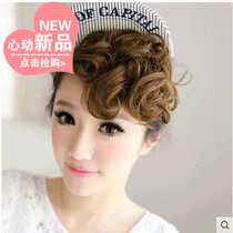 Bangs wig Female retro cheongsam modeling wig simulation hair style big waves on the beach ancient style hair piece bangs