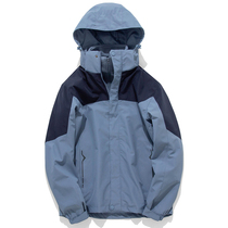 Cold-proof winter jacket mens three-in-one detachable plus velvet padded windproof ski mountaineering suit women