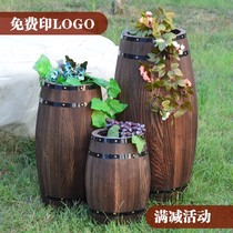 Wine barrel wooden barrel oak barrel decoration solid wooden red wine barrel beer barrel winery wedding decoration ornaments