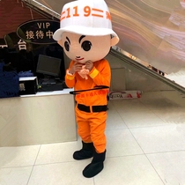 Fireman Cartoon Doll costume character cartoon image doll suit promotion costume adult fire puppet suit