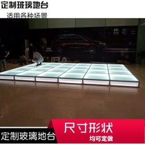 Tempered glass stage Catwalk Catwalk Stage Hotel event stage Wedding floor BAR Luminous resident singing stage