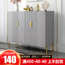 Modern simple gray light luxury shoe cabinet Nordic household entrance cabinet economical large-capacity storage living room partition cabinet