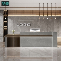 Bar Desk Modern Chinese Style Shop Cashier Desk Company Hotel Guest House Hall Front Desk Reception Desk Counter