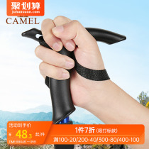 Camel outdoor trekking pole hiking equipment light self-defense multi-functional telescopic crutches walking stick