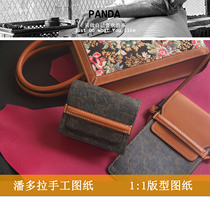 Pandora Artisanal Celine Card Bag Typograph Business Card Bag Organ Bag Shoulder Satchel With Improved Version